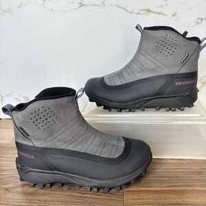 Merrell Womens Thermo Snowdrift Boots 200g Size 5 Waterproof Zip Mid Shell Snow